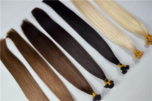 Flat-tip Italian keratin prebonded hair extensions   ZJ0073